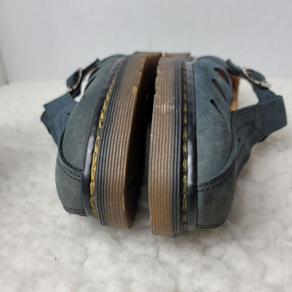 Vtg 70\'s Dr. Martens Mary Jane  Womens Shoes Size 9 Blue Leather England Made main image 4